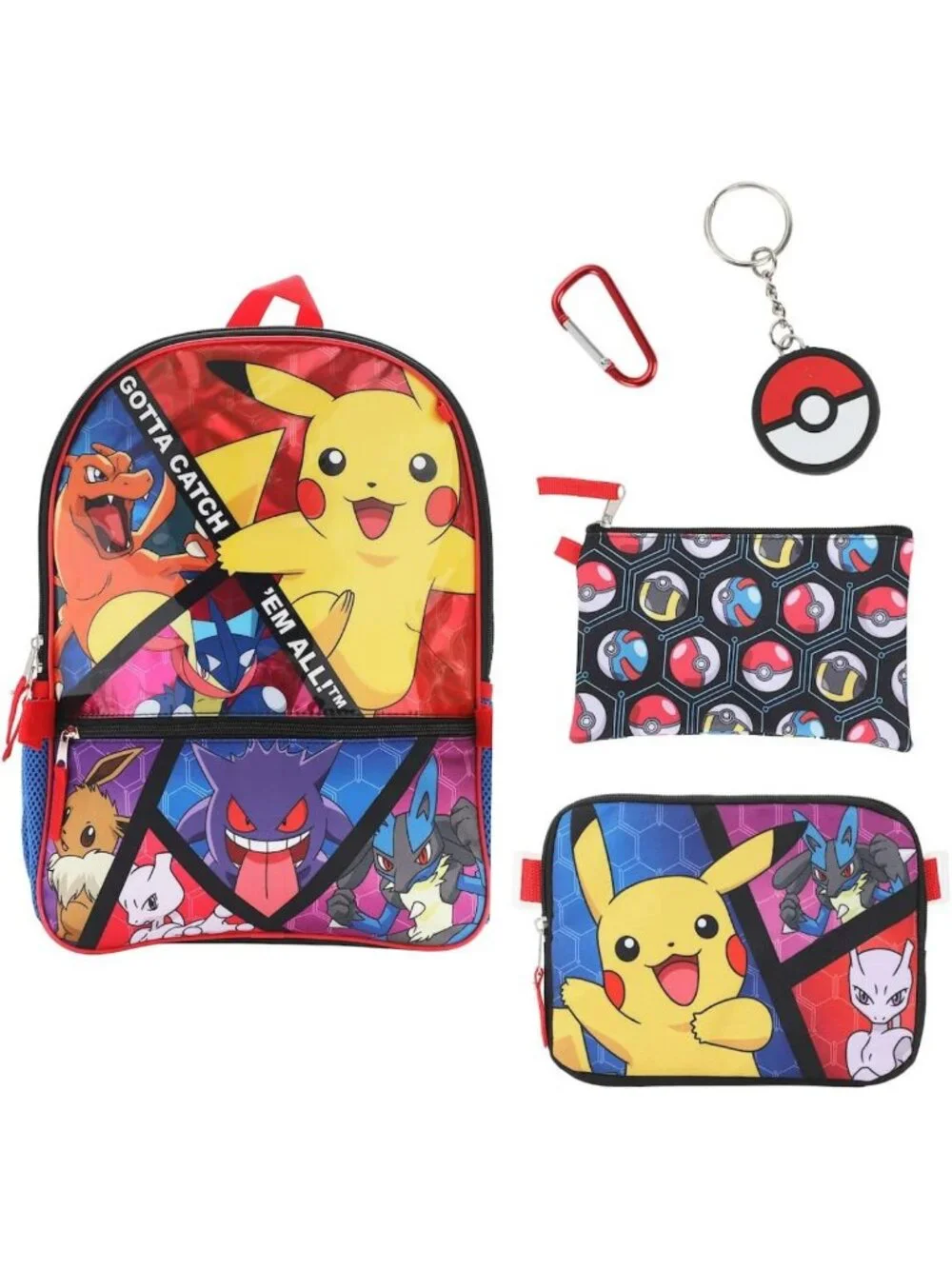 Youth Five-Piece Backpack Set for Boys - Stylish, Durable, Perfect for School